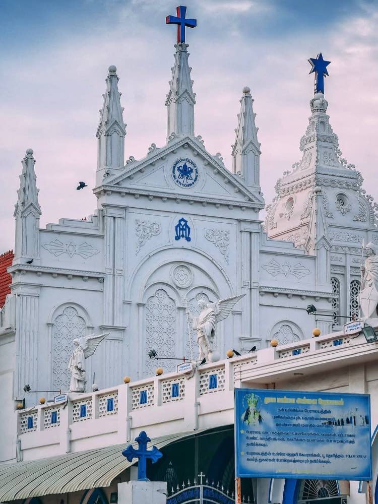Basilica of Our Lady of Snows Church in Thoothukudi
