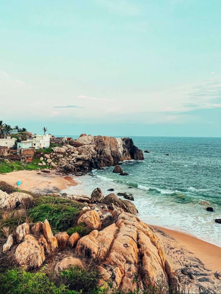 Muttom Beach in Kanyakumari