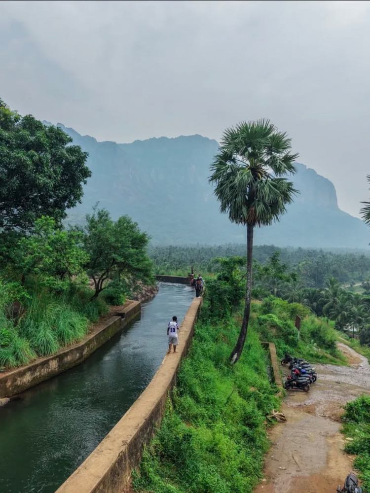 Thellanthi Channel in Kanyakumari
